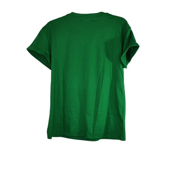 Beopjesk Green T-Shirt Women Size M St Patrick's Day Short Sleeve NEW IN PKG - Picture 3 of 10
